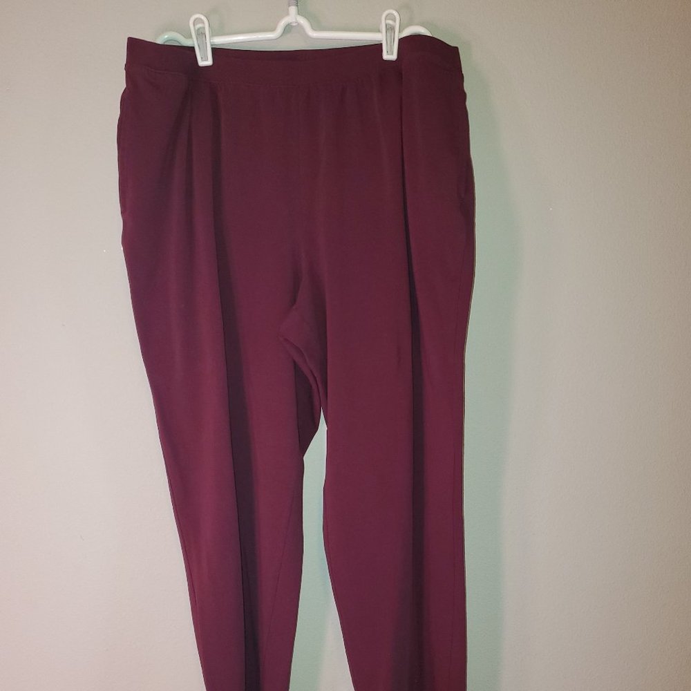 Catherines Suprema Collection Stretchy Loose-Fitting Pants with 2 Side Pockets